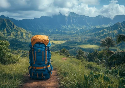 Hiking Adventure in Hawaii Mountains