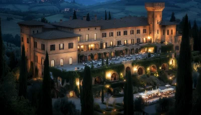 Tuscan Villa with Stables