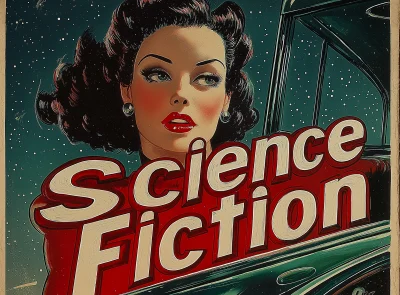 Vintage Science Fiction Pulp Illustration