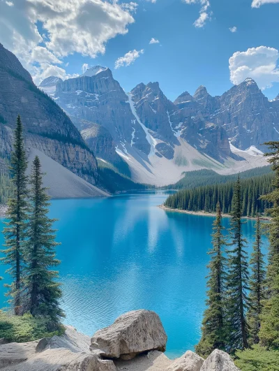 Summer Day at Moraine Lake