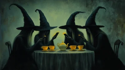 Witches at Tea Time