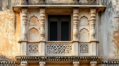 India Balcony Stone Gate