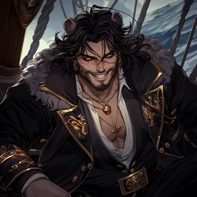 Giant Pirate on a Ship