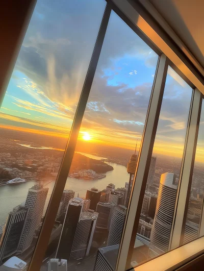 Sydney Tower Sunset View