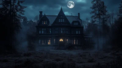 Haunted House at Dusk