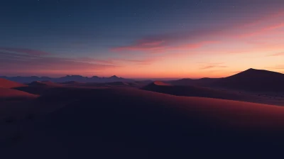 Dunes in the Early Night