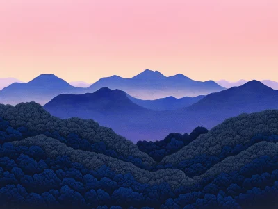 Mountains in the Twilight