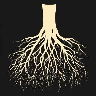 Vector Graphic of Plant Roots