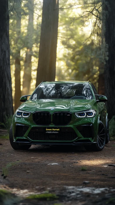 BMW X5M in Green Hornet Color