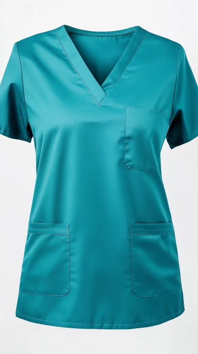 Reversible Teal Nurses Scrubs Shirt