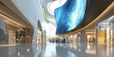 Futuristic Shopping Mall