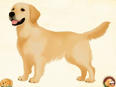 English Cream Retriever Vector