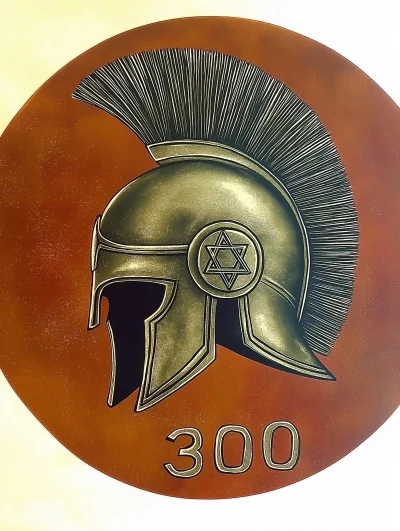 Spartan Helmet with Star of David