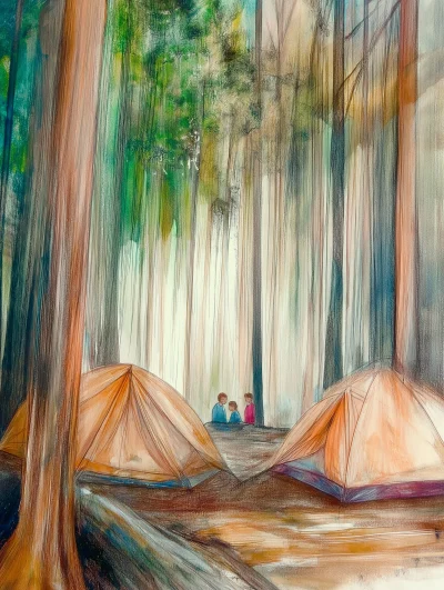 Camping in the Forest