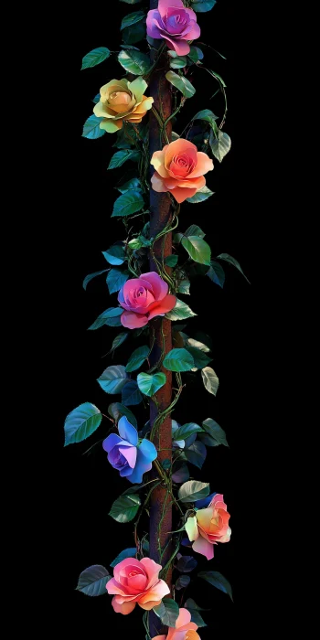 Rainbow Climbing Roses