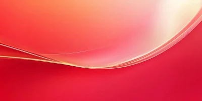 Red Abstract Gradient Shape Artwork