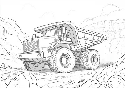 Ultima Class Mining Truck Coloring Page