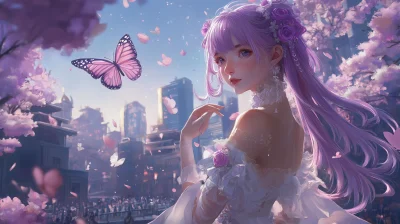 Anime Beauty in City