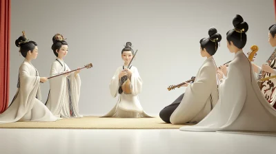 Ancient Chinese Women Gathering