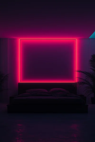 Cyberpunk Inspired Bedroom