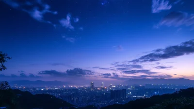 Starry Taipei Skyline