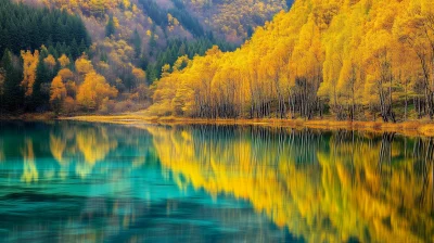 Autumn Lake Reflections