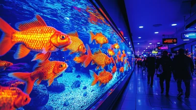 Golden Fishes in Digital Shopping Mall