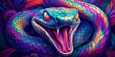 Hellish Snake Close Up