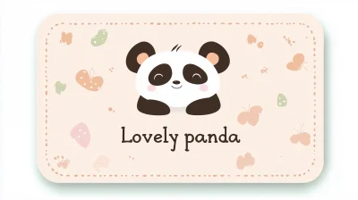 Lovely Panda Sticker