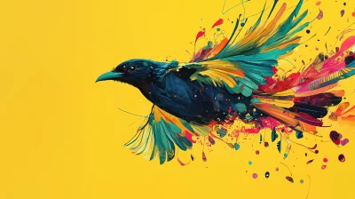 Exotic Bird Illustration