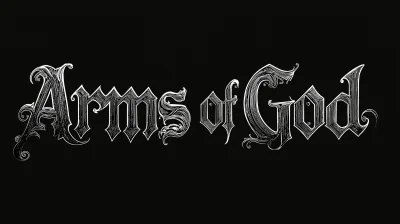 Gothic arms of God text