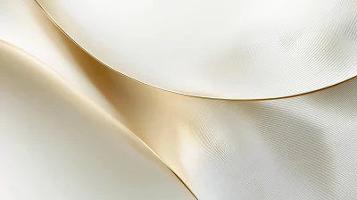 Gold Texture Lines on White Background