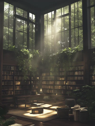 Old Library Concept Art