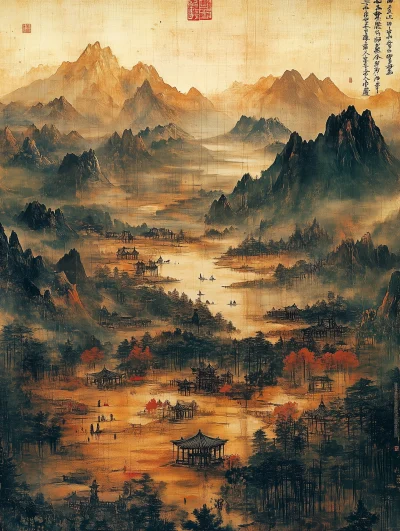 Song Dynasty Landscape Painting