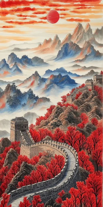 Great Wall of China Oil Painting