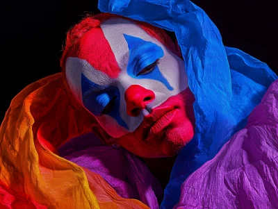 Abstract Clown Concept Photo