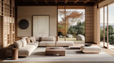 Minimalist Japandi Living Room