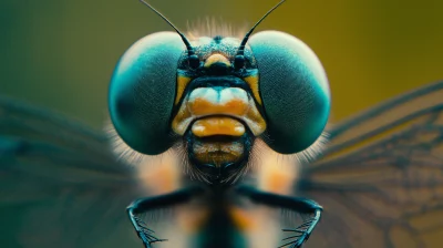 Macro Dragonfly Face