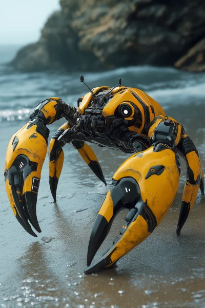 Futuristic Cybernetic Crab