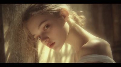 Dreamy Close-Up Photo of a Woman’s Lips