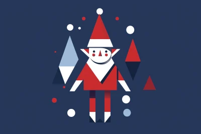 Geometric Christmas Elf