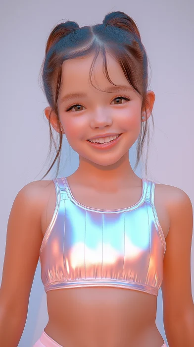 Cheerful Kid Idol Photoshoot