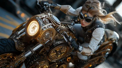 Victorian Steampunk Motorcycle