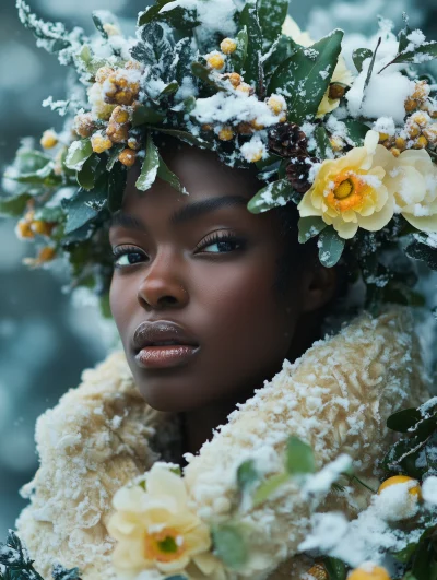 African American Goddess of Winter