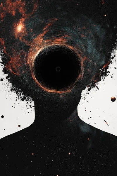 Hidden Head behind Black Hole