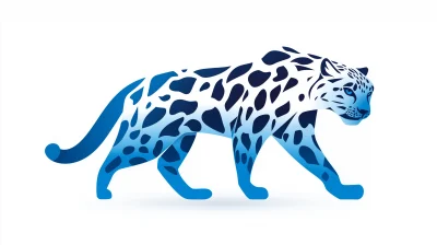 Snow Leopard Logo Illustration