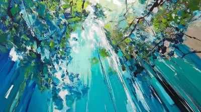 Abstract Contemporary Landscape Painting