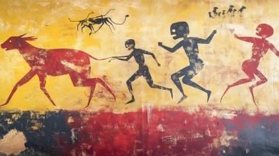 Cave Paintings of Humans and Robots