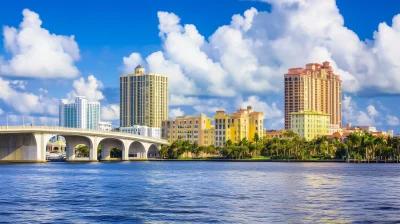 City Skyline of Downtown West Palm Beach