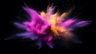 Colorful Dust Explosion